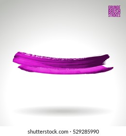 Brush stroke and texture. Vector design. Underline and border.
