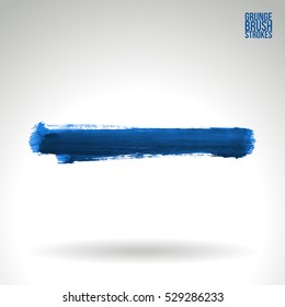 Brush stroke and texture. Vector design. Underline and border.