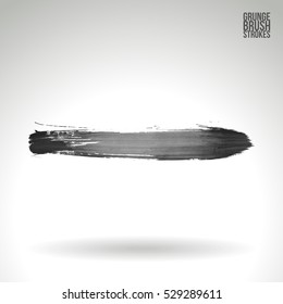 Brush stroke and texture. Vector design. Underline and border.