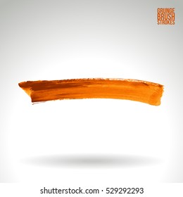 Brush stroke and texture. Vector design. Underline and border.