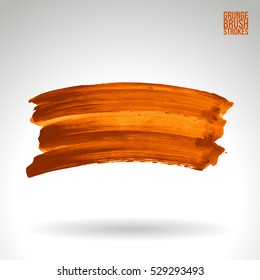 Brush stroke and texture. Vector design. Underline and border.