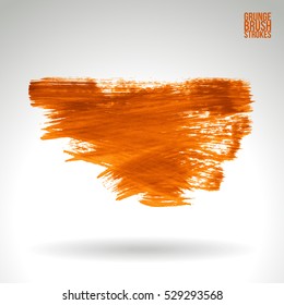 Brush stroke and texture. Vector design. Underline and border.