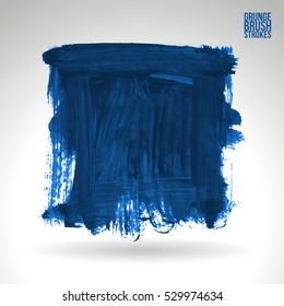 Brush stroke and texture. Vector design. Underline and border.