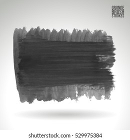 Brush stroke and texture. Vector design. Underline and border.