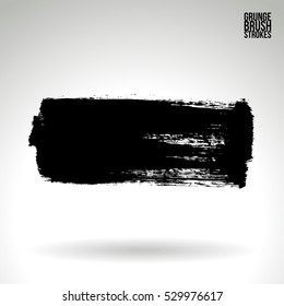 Brush stroke and texture. Vector design. Underline and border.