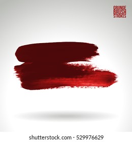 Brush stroke and texture. Vector design. Underline and border.