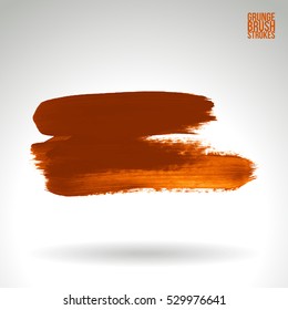 Brush stroke and texture. Vector design. Underline and border.