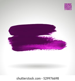 Brush stroke and texture. Vector design. Underline and border.