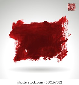 Brush stroke and texture. Vector design. Underline and border.