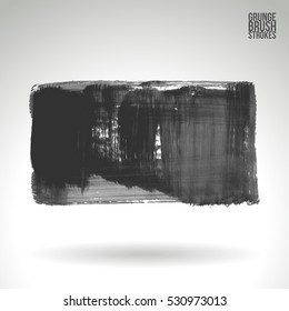 Brush stroke and texture. Vector design. Underline and border.