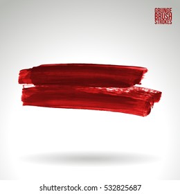Brush stroke and texture. Vector design. Underline and border.