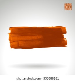 Brush stroke and texture. Vector design. Underline and border.