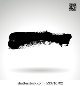 Brush stroke and texture. Vector design. Underline and border.