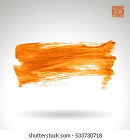 Brush stroke and texture. Vector design. Underline and border.