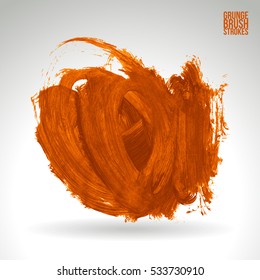 Brush stroke and texture. Vector design. Underline and border.