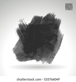 Brush stroke and texture. Vector design. Underline and border.