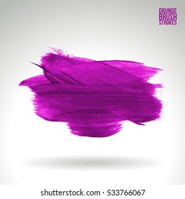 Brush stroke and texture. Vector design. Underline and border.