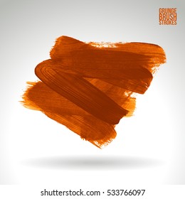 Brush stroke and texture. Vector design. Underline and border.