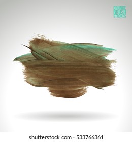 Brush stroke and texture. Vector design. Underline and border.