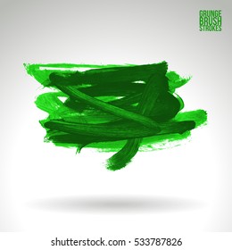 Brush stroke and texture. Vector design. Underline and border.