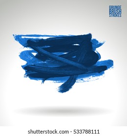 Brush stroke and texture. Vector design. Underline and border.