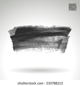 Brush stroke and texture. Vector design. Underline and border.