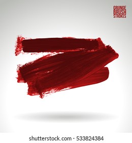 Brush stroke and texture. Vector design. Underline and border.