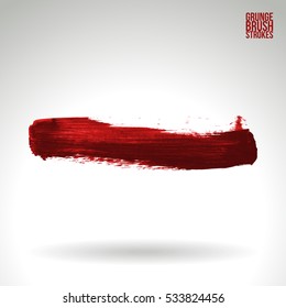 Brush stroke and texture. Vector design. Underline and border.