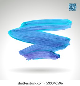 Brush stroke and texture. Vector design. Underline and border.