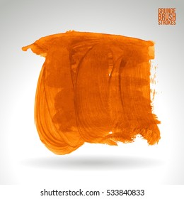 Brush stroke and texture. Vector design. Underline and border.