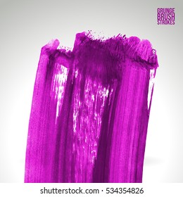 Brush stroke and texture. Vector design. Underline and border.