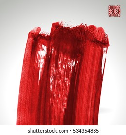 Brush stroke and texture. Vector design. Underline and border.