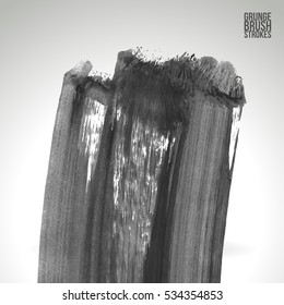 Brush stroke and texture. Vector design. Underline and border.
