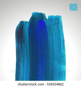 Brush stroke and texture. Vector design. Underline and border.