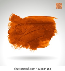 Brush stroke and texture. Vector design. Underline and border.