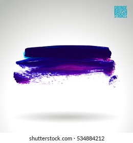 Brush stroke and texture. Vector design. Underline and border.