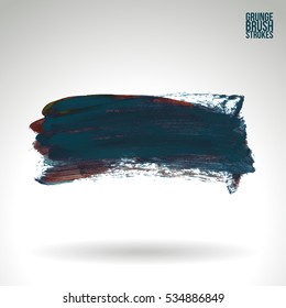Brush stroke and texture. Vector design. Underline and border.