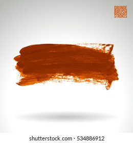 Brush stroke and texture. Vector design. Underline and border.
