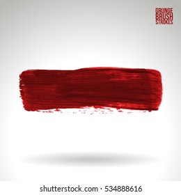Brush stroke and texture. Vector design. Underline and border.
