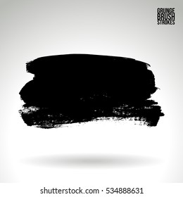Brush stroke and texture. Vector design. Underline and border.