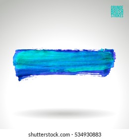 Brush stroke and texture. Vector design. Underline and border.