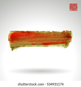 Brush stroke and texture. Vector design. Underline and border.