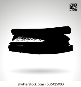 Brush stroke and texture. Vector design. Underline and border.