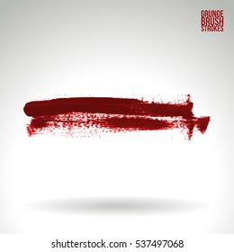 Brush stroke and texture. Vector design. Underline and border.