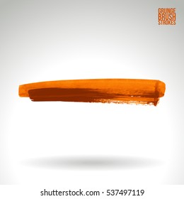 Brush stroke and texture. Vector design. Underline and border.