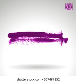 Brush stroke and texture. Vector design. Underline and border.