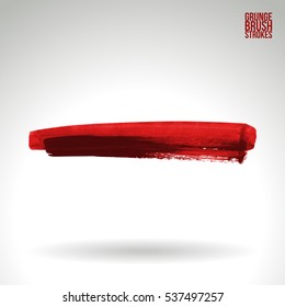 Brush stroke and texture. Vector design. Underline and border.