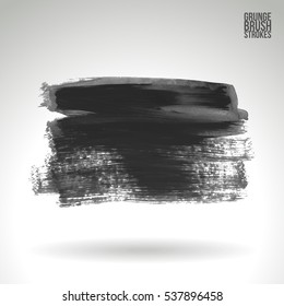Brush stroke and texture. Vector design. Underline and border.