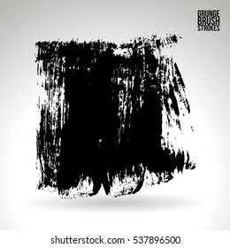 Brush stroke and texture. Vector design. Underline and border.