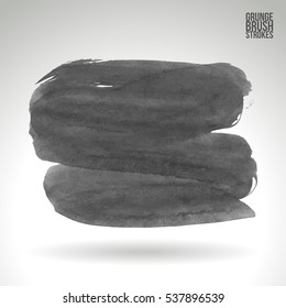 Brush stroke and texture. Vector design. Underline and border.